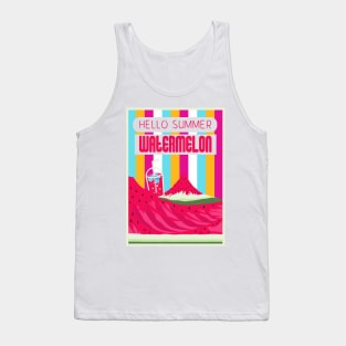 Hello Summer Watermelon Color 2 Tank Top